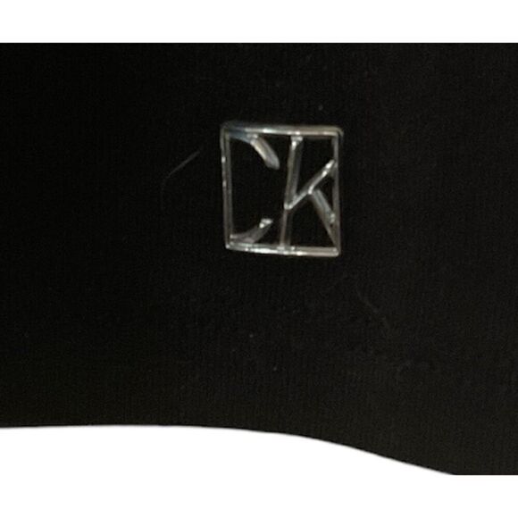 Calvin Klein Black Tee with Silver Snaps S - Picture 4 of 4